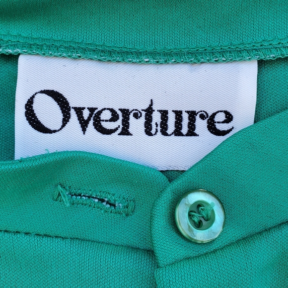 Vintage Emerald Silky Stylish Top - Picture 5 of 7